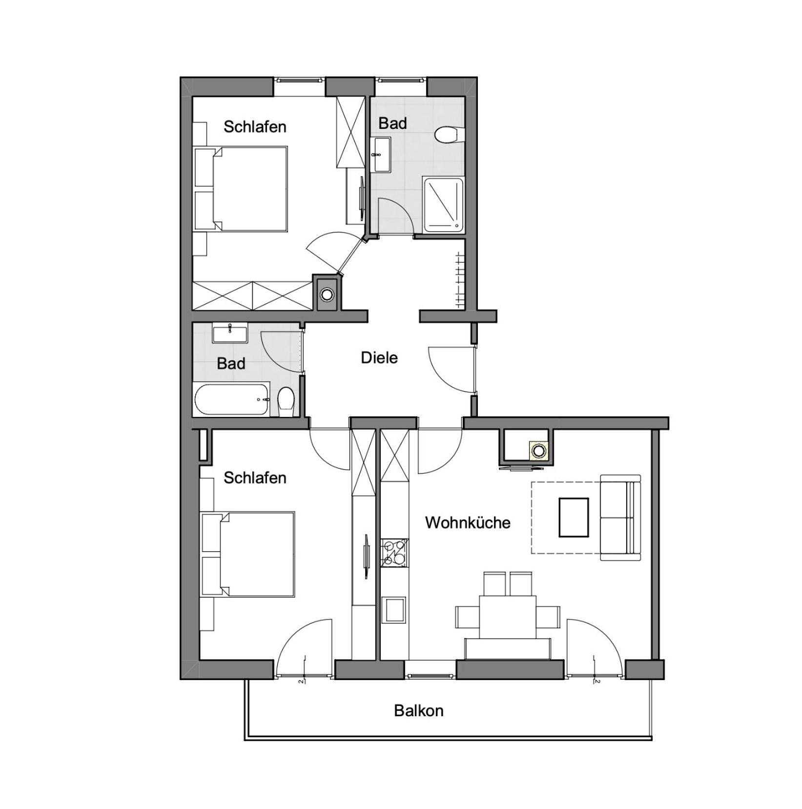 Apart Alpenrose 施皮斯 外观 照片